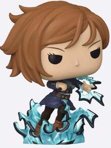 Funko POP! Plus Vinyl Figure, Jujutsu Kaisen Nobara Kugisaki Shibuya Incident Style With Blue Energy Effect Base, Glow Chase / Limited Edition, Window Box, No. 1884 - 1PC - View 7