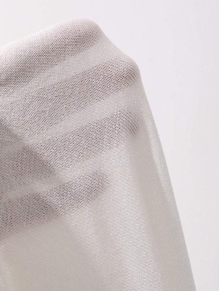 Women's Solid Color Fitted Short Sleeve Lightweight Casual Summer Thin Knit Top