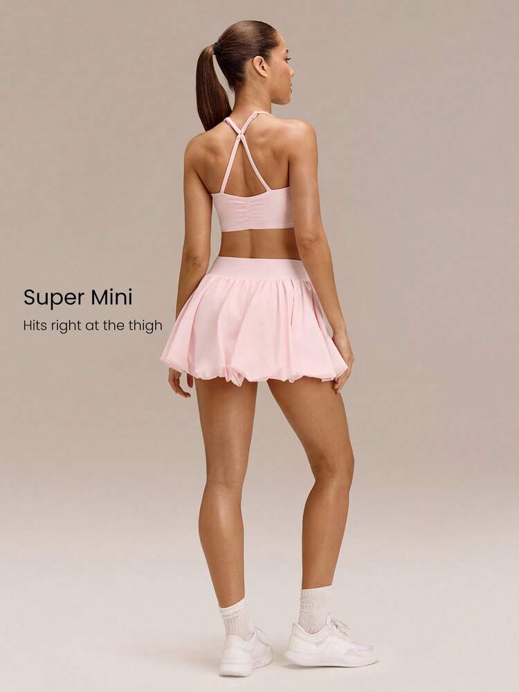 Valentine's Day Major Moves UV Protection Sweat-Wicking Quick-Dry Cool Feel Built-In Shorts Pocket Anti-Slip Grips Micro Bubble Mini Skirt Golf Tennis Pickleball Daily Casual Wear