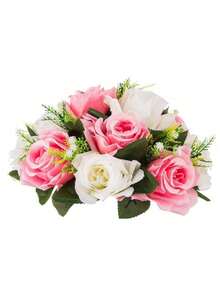 逼真仿真花，散装婚礼中心装饰桌花瓶填充物，适用于客厅、酒店、派对活动，人造花卉摆设，免维护，可重复使用 - 彩色 - 查看 12