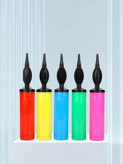 Handheld Balloon Pump Air Inflator For Party Decorations, DIY Birthday Decor Supplies, Quick & Easy Inflation Tool, Portable Manual Air Pump For Latex Balloons, Random Color Delivery