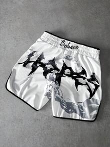 Quần đùi đấm bốc in họa tiết hiệu Pavtros, phong cách đường phố, vừa vặn thoải mái, phù hợp mặc hàng ngày, quà tặng ngày Valentine, ở nhà, lễ hội âm nhạc ngoài trời, đi chơi với bạn bè, quà tặng cho trẻ em, quà tặng cho bạn trai/chồng, quà tặng kỷ niệm. - Nhiều màu - Xem 5