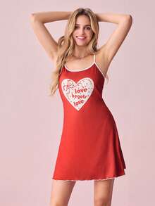 Bonmuse SD2 Women's Milk Silk Digital Print Pajama Night Dress, 140g - Multicolor - View 1