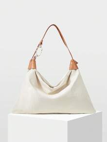 MOTF LADIES SHOULDER BAG, CASUAL VACATION HANDBAG. - Beige - View 3