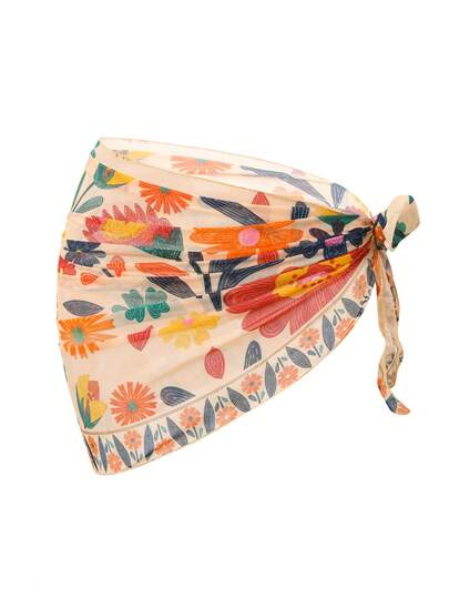  Swim Vcay 渐变网纱系带罩裙，夏季