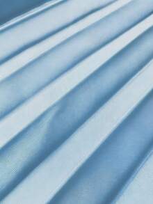 Maweii 不对称下摆数码印花衬衫+松紧腰褶皱阔腿裤两件套，适合春、夏、秋、冬四季穿着，也适合万圣节、感恩节、圣诞节等节日场合，优雅时尚，通勤和约会皆宜。 - 淺藍色 - 查看 7