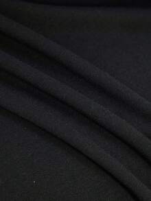 TOM & JERRY X SHEIN Buchstaben & Cartoon Grafik Lässig Loose Rundhals Kurzarm Damen T-Shirt für 2025 Neujahr, Sommer - Schwarz - Übersicht 6