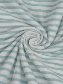 Glimmora Striped Minimalist Women's Camisole, Gift For Friends - Blue and White - View 3