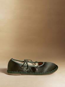 Rosivie WOmen Flats - Army Green - View 2