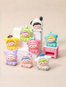 POKOJA LAND 1/4/8 Pcs Mini Resin DIY Blind Box Multicolor Random Designs Creative Craft Kit For Adults Party Favors Collection Decoration Surprise Unboxing Art Project Stress Relief Fun Activity - Multicolor 1 - View 7