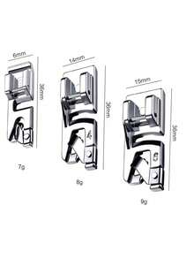 4Pcs/Set Stainless Steel Hemming Foot Set, Sewing Machine Accessories, Including 2mm, 3Mm, 4Mm, 6Mm Sewing Hemming Foot Set For Household Multifunctional Sewing Machines, Fine Needle, Sewing Tools, Home Essentials Christmas For Holiday Gift Giving,Decorations - silver - View 9