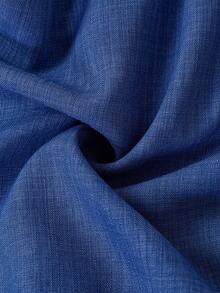 Ellevyn 女士新款时尚优雅露肩袖高端显瘦荷叶边迷你连衣裙，适合度假、日常穿着、聚会、下午茶等多种场合，夏季连衣裙 - 藍色 - 查看 7