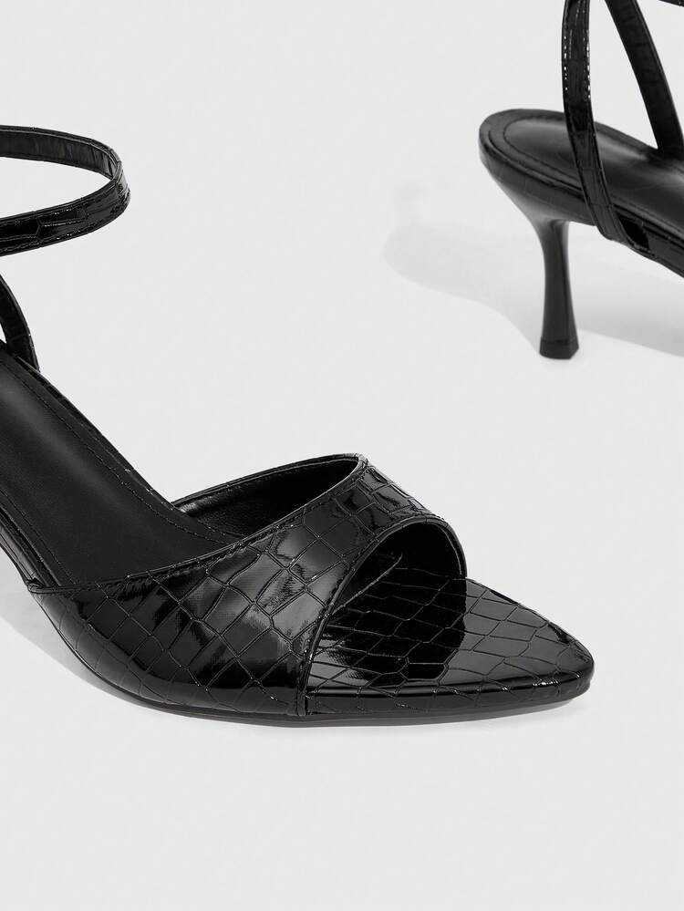 CUCCOO SZL Fashionable And Sexy High-Heeled Sandals For Ladies With Shiny Rhinestone Strap Design, High-Heeled Sandals For Banquets And Parties Prom Heels