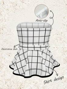 Franclia Women's Plaid Versatile Date Night Tube Top - Multicolor - View 2