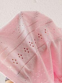 SHEIN Playful Pals 3件組女嬰可愛荷葉袖上衣 白色碎花夏季野餐鏤空提花面料 柔軟圓領休閒T恤 新款上市 - 彩色 - 查看 6