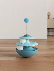 1 Set Of Cat Toy - Self-Amusement Cat Turntable Ball Small Cat Entertainment Toy Fun Play Mat For Pets And Cat Toys - Multicolor - View 10