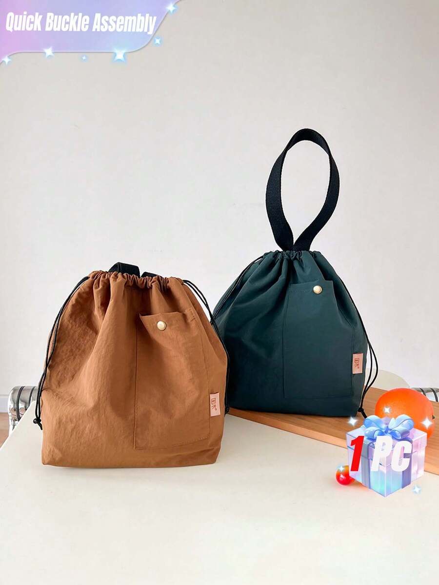 户外尼龙高档防水手提包便携式午餐包上班族保温午餐盒包学生便当包