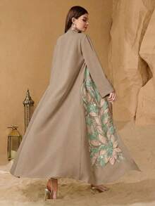 Layrah Bộ đồ nữ thời trang dáng rộng, thanh lịch, gồm 2 món, được thiết kế riêng và phối hợp nhiều họa tiết. - Màu nâu  Mocha - Xem 2