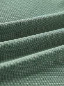Officeau Polo homme à manches courtes respirant de couleur unie, été, sports et extérieur - tennis et golf - Vert - Voir 6
