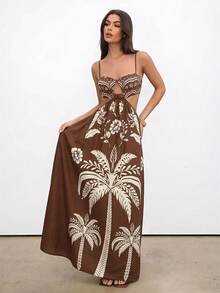 Aloruh Vestido bohemio de verano con tirantes finos, sin mangas y calado, ideal para vacaciones - Multicolor - Ver 4