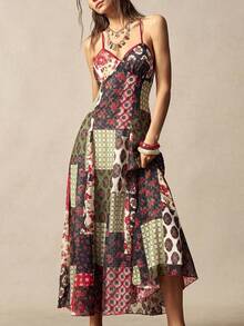 Bohemela Women's Long Strap Dress, Suitable For Spring/Summer Vacation - Multicolor - View 6