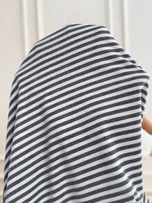 Plussiva Plus Size Maternity Striped Print Pocket Round Neck Short Sleeve Top Tshirts For Women Casual Tshirt Summer Tops Ladies New T Shirt Blouses - Multicolor - View 7