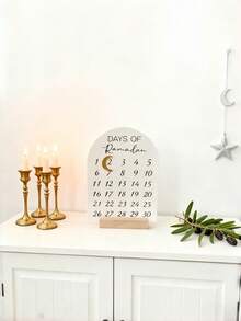 1PC 2D Flat Design Ramadan Countdown Calendar Arabic English For Home Mosque Islamic Center Desktop Decor Ramadan Gift Decoration - Ramadan Countdown Decorations - View 7