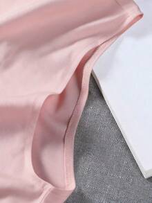 SHEIN Manfinity Dauomo Áo tank top nam cổ tròn màu trơn, thời trang mùa hè, phong cách thường ngày. - Hồng - Xem 3