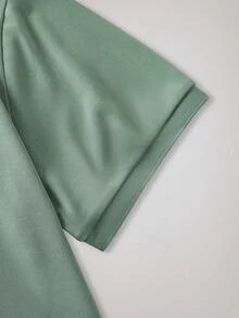 Officeau Polo homme à manches courtes respirant de couleur unie, été, sports et extérieur - tennis et golf - Vert - Voir 5
