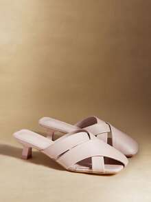 Rosivie Women's Fashionable Versatile High Heel Sandals, Summer - Apricot - View 3