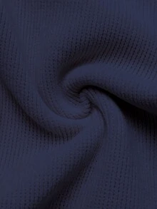 EMERY ROSE 女士休闲通勤裤，撞色滚边，纽扣细节，斜插口袋 - 寶藍色 - 查看 5