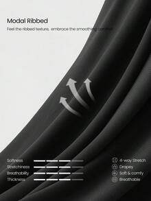 GLOWMODE 莫代尔罗纹镂空亮面无缝腰后口袋喇叭紧身裤，中等强度，适合健身房锻炼、日常休闲穿着 - 黑色 - 查看 6