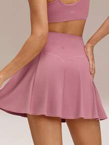 GLOWMODE Váy mini tennis Ace Every Move Tummy Control 2.0 nhanh khô, chống nắng, có lớp lót bên trong, đế chống trượt, thích hợp cho tennis, golf, pickleball và mặc hàng ngày. - Hồng - Xem 4