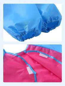 MINKOJA 1PC Waterproof Long Sleeves Painting Apron For Kids Holiday Gift Christmas - Pink - View 5