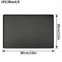 1个硅胶爪印宠物餐垫 - 黑色 - 查看 14