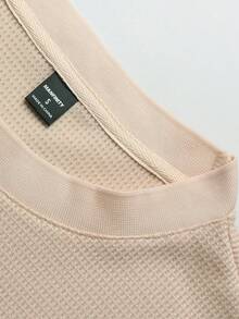 Manfinity Homme Loose Fit Men's Solid Drop Shoulder T-Shirt - Apricot - View 6