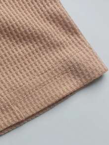 Manfinity Homme Loose Fit Men's Solid Drop Shoulder T-Shirt - Khaki - View 4