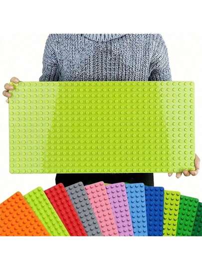1 Baseplate, 16*32 Dots DIY Building Block Base, Compatible With Major Brands, Perfect Gift For Christmas & Easter.