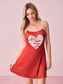 Bonmuse SD2 Women's Milk Silk Digital Print Pajama Night Dress, 140g - Multicolor - View 5