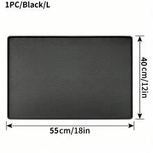 1个硅胶爪印宠物餐垫 - 黑色 - 查看 12