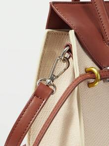 MOTF PREMIUM WOMEN HANDBAG - white brown - View 7