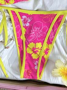 Swim Mod 女士休闲度假沙滩两件式比基尼泳衣 - 彩色 - 查看 6