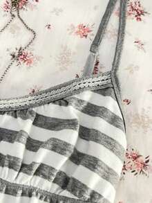 Glimmora Summer Casual Retro Y2K Striped Women Camisole - Multicolor - View 4