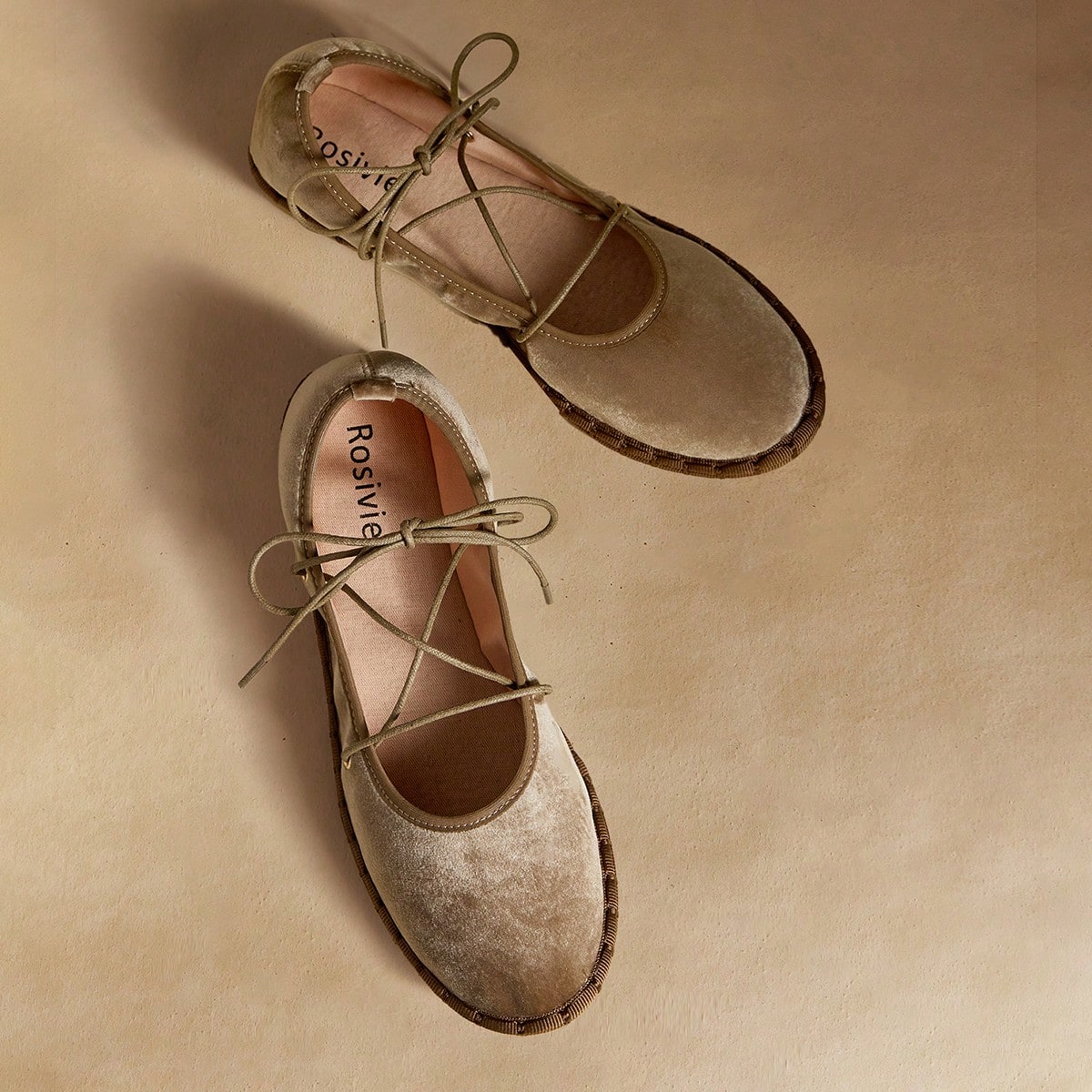 Zapatos planos casuales de mujer con tiras cruzadas, versátiles