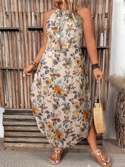 maxi skirt as dress Naturally Lovely Orange Tiered Maxi Skirt