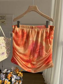 Comfortcana Falda ajustado plisada negra para mujer de talla grande - Multicolor - Ver 2