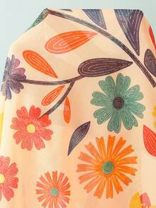 Swim Vcay 渐变网纱系带罩裙，夏季 - 彩色 - 查看 6