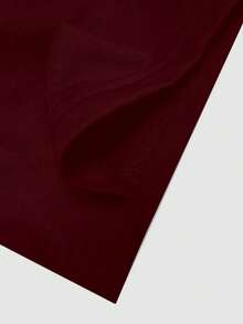 SHEIN Men's Slogan & Car Print Short Sleeve Casual T-Shirt - Burgundy - View 6