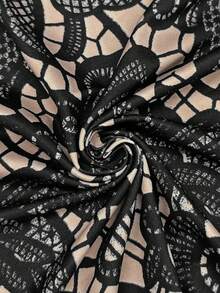 EMERY ROSE Women's Round Neck Sleeveless Fashionable Lace Sexy Camisole - Black - View 3