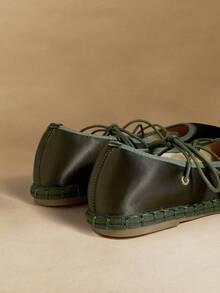 Rosivie WOmen Flats - Army Green - View 4